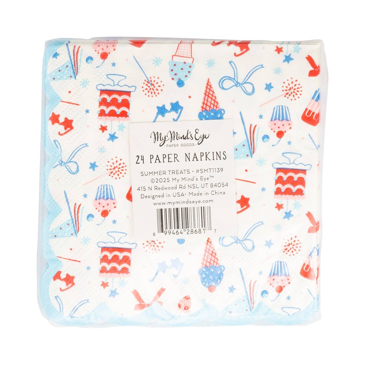 SMT1139 - Summertime Pattern Cocktail Napkin