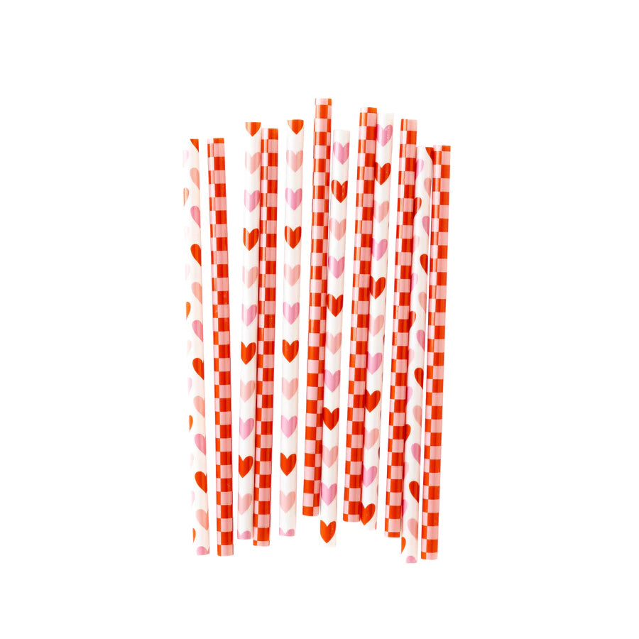 HEART YOU REUSABLE STRAWS