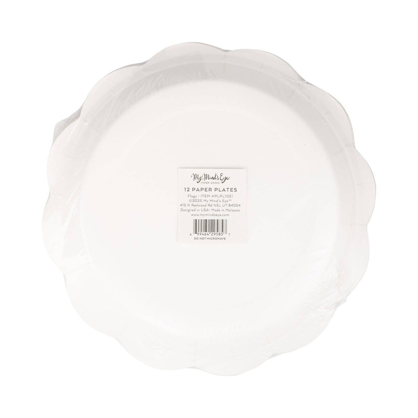 PLPL1051 - Flags Round Plate (8 ct)