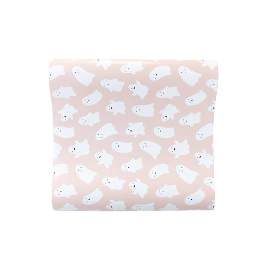PINK GHOSTS PAPER TABLE RUNNER