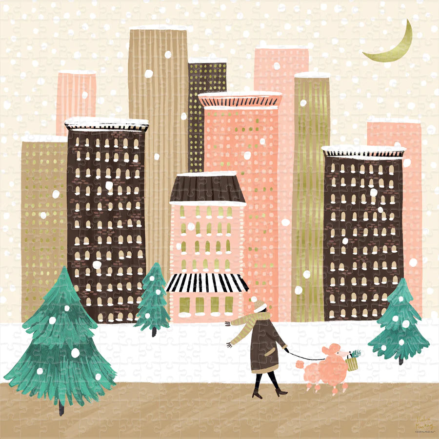 CHRISTMAS BAUBLES WINTER IN THE CITY PUZZLE