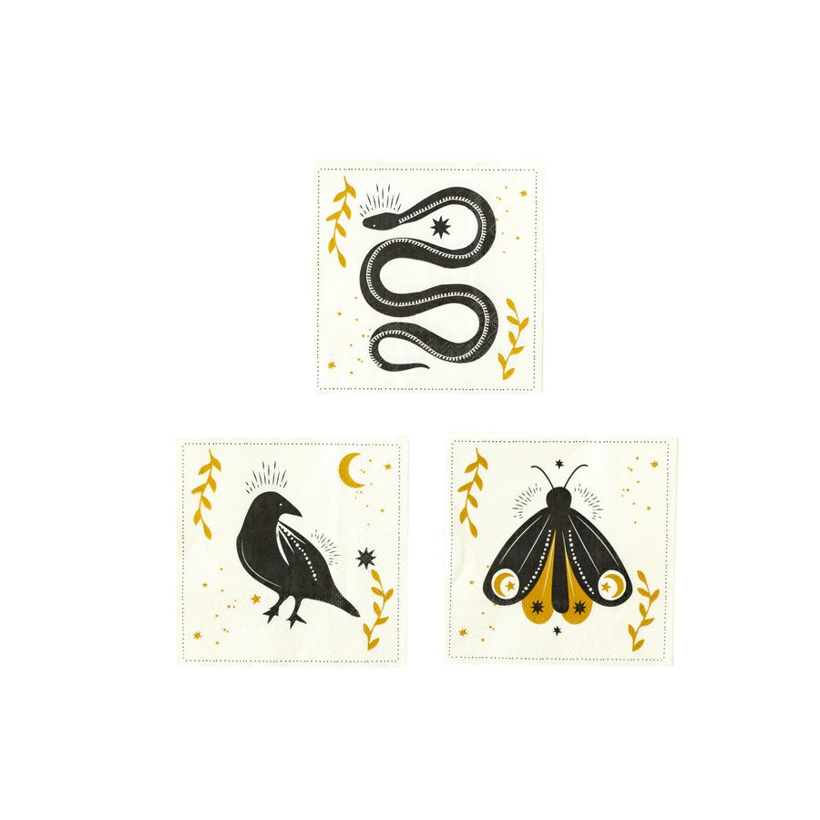 Mystical Paper Cocktail Napkin Set