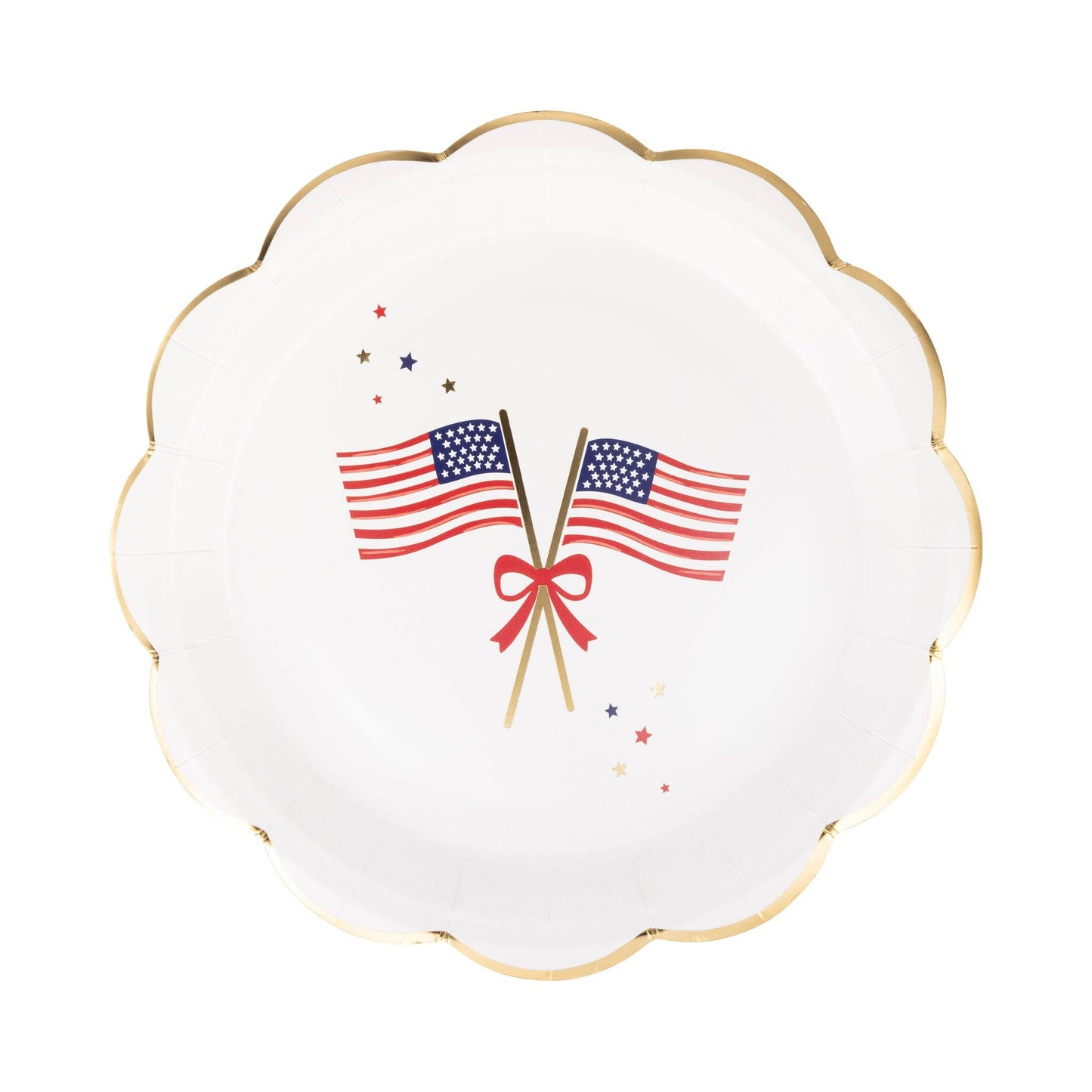 PLPL1051 - Flags Round Plate (8 ct)
