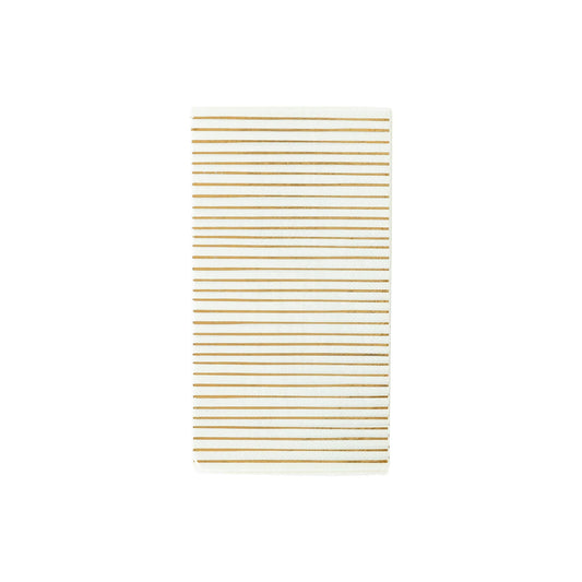 Gold Stripe Dinner Napkin