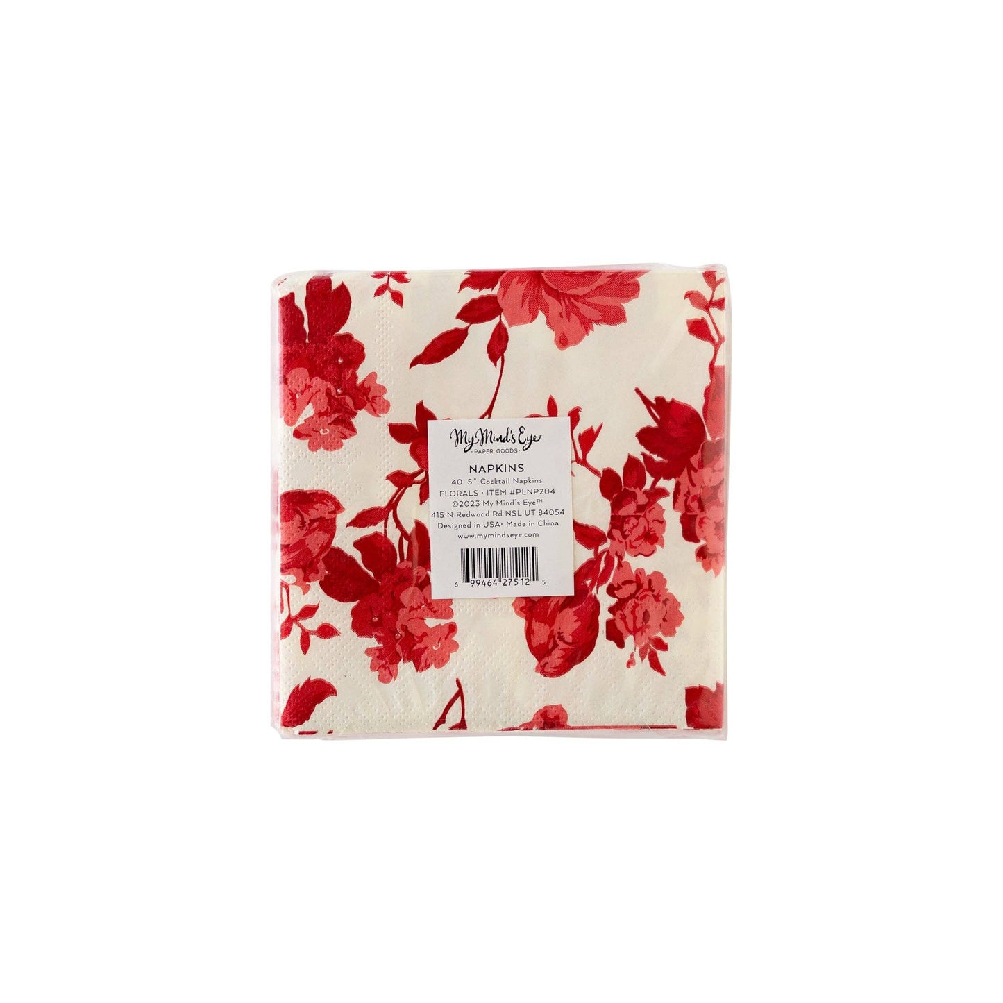 Rich Floral Cocktail Napkin Set