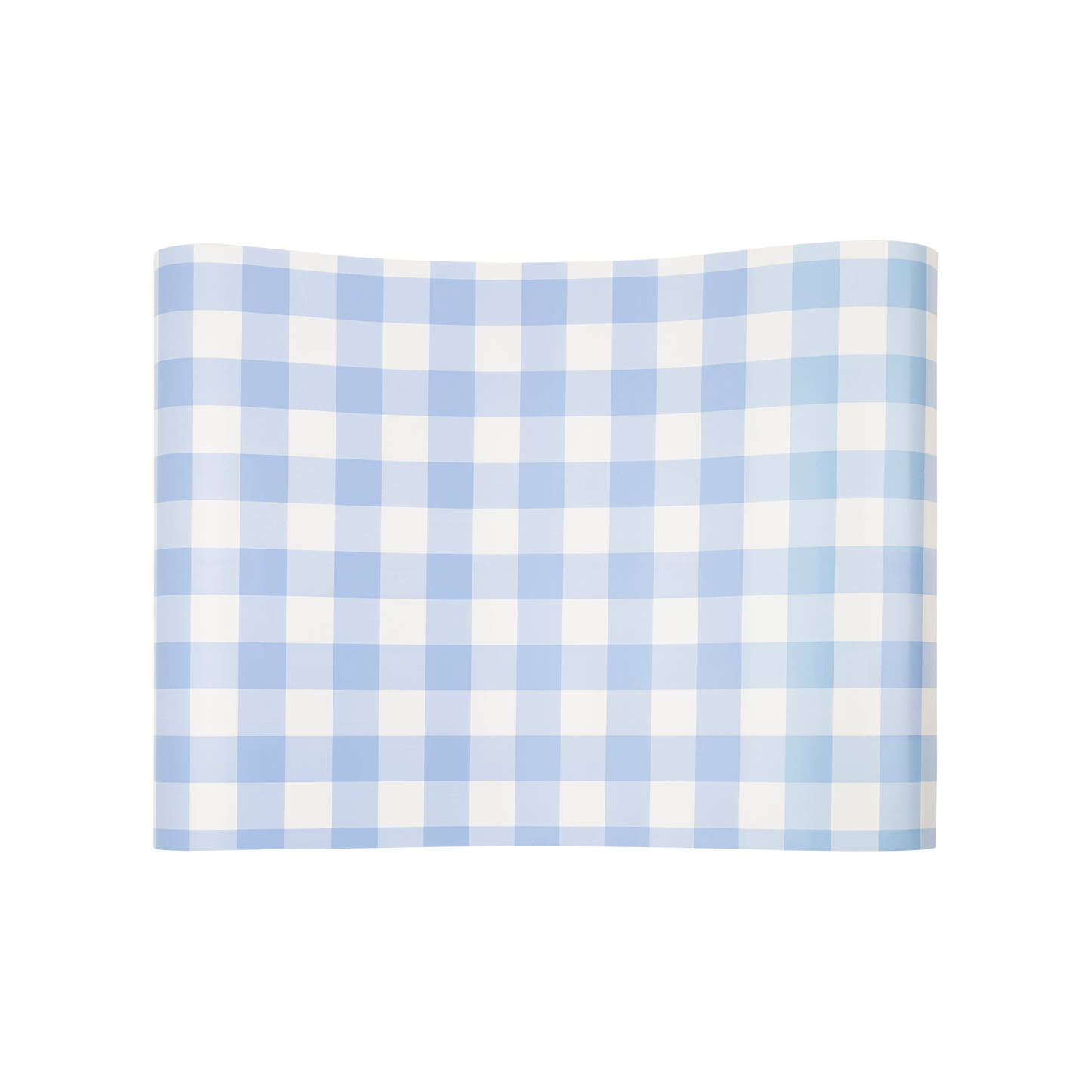 PLTBR172 - Blue Gingham Paper Table Runner