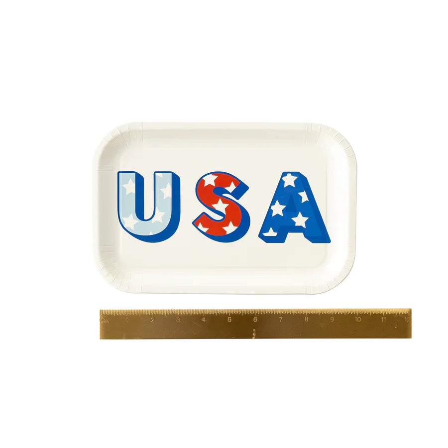 USA Shaped Paper Plate