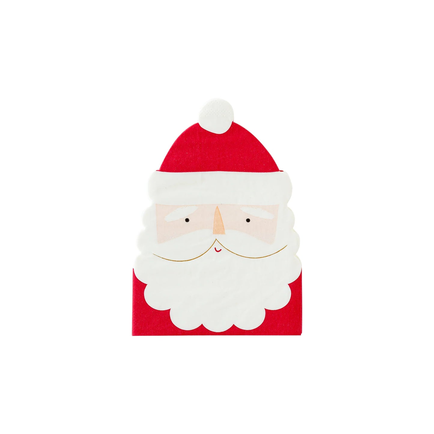 Believe Santa Face Shaped Guest Napkin