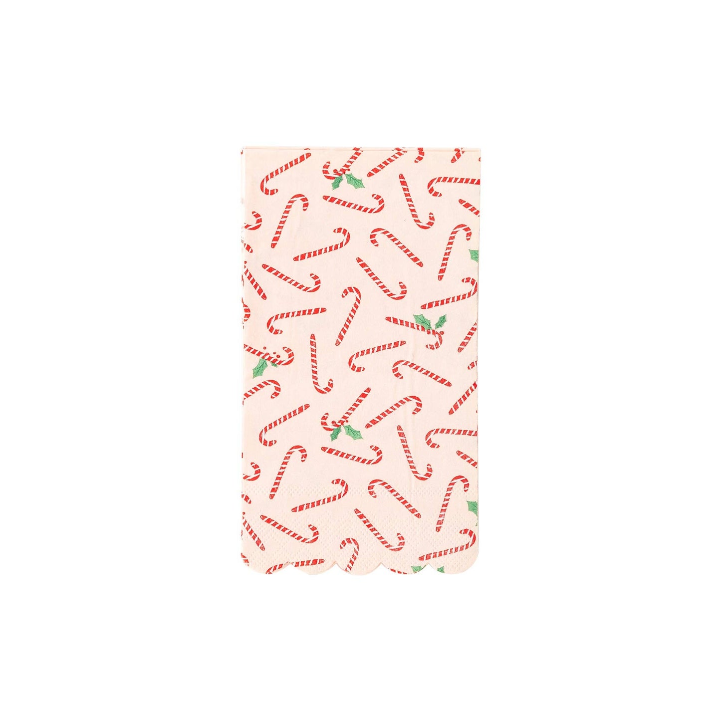 Candy Cane Scallop Guest Towel Napkin