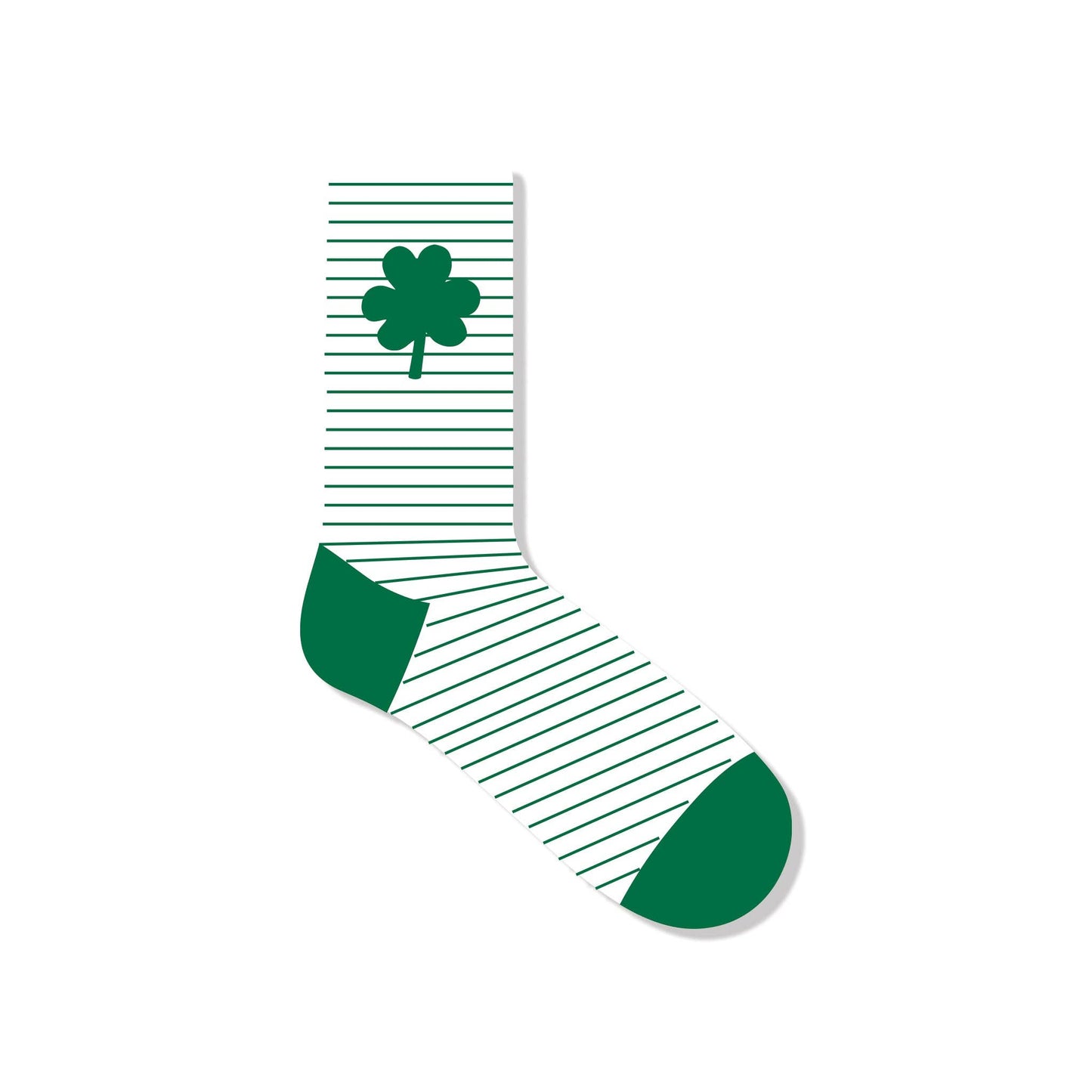 SPD1051 - Striped Shamrock Socks: Child Small