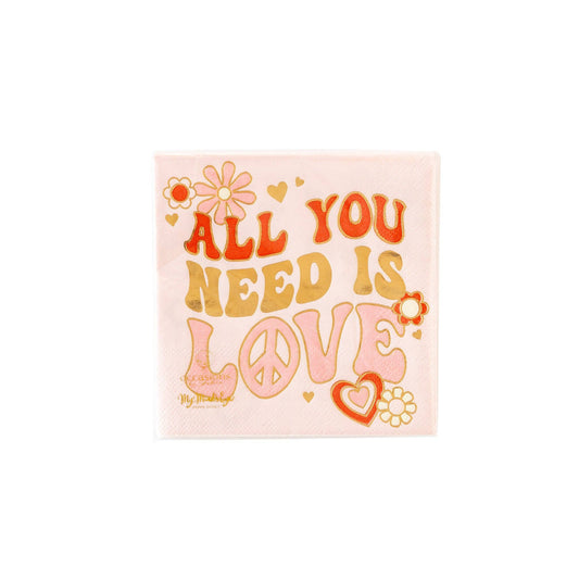 Occasions by Shakira - All you Need is Love Napkin