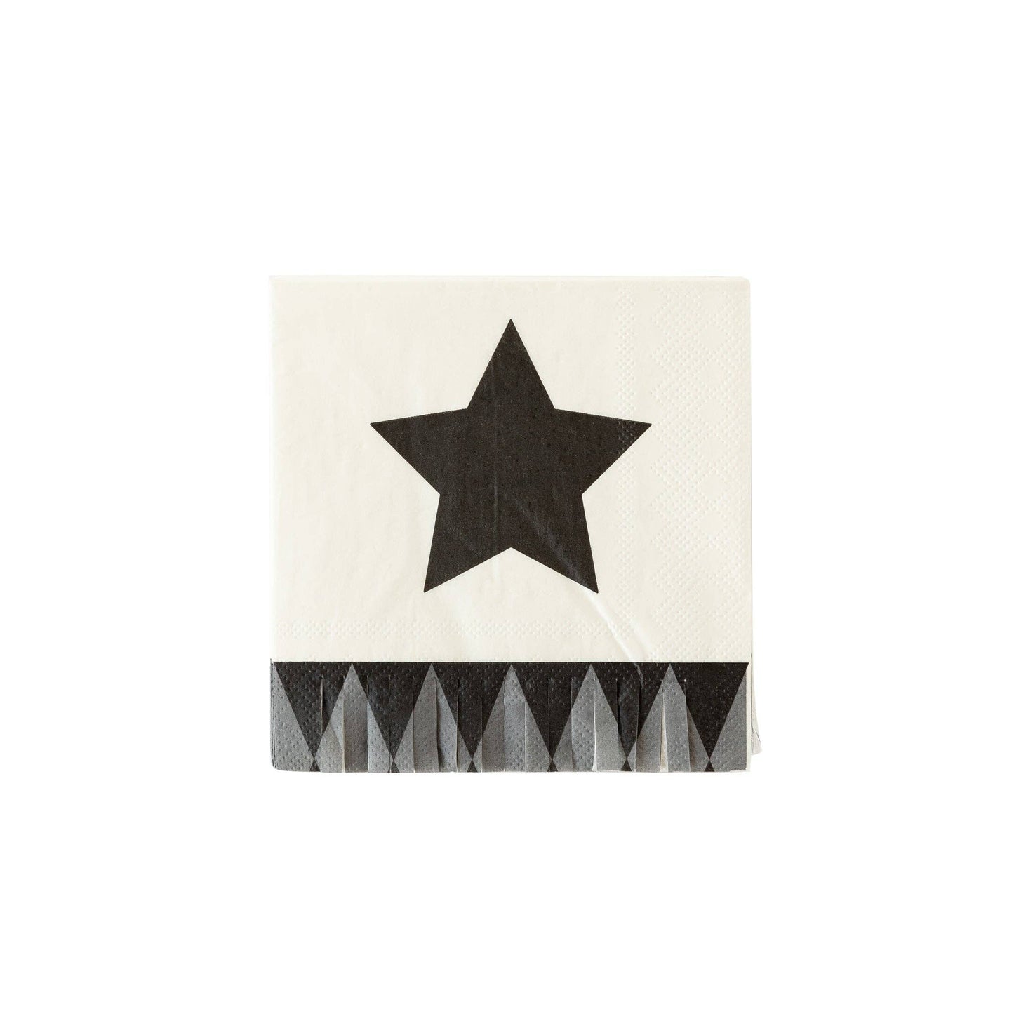 Vintage Halloween Star Fringe Cocktail Napkin