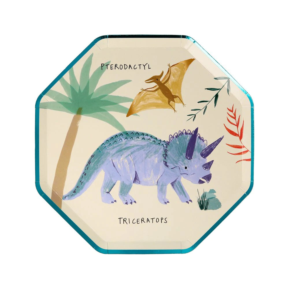 Dinosaur Kingdom Side Plates (x 8)