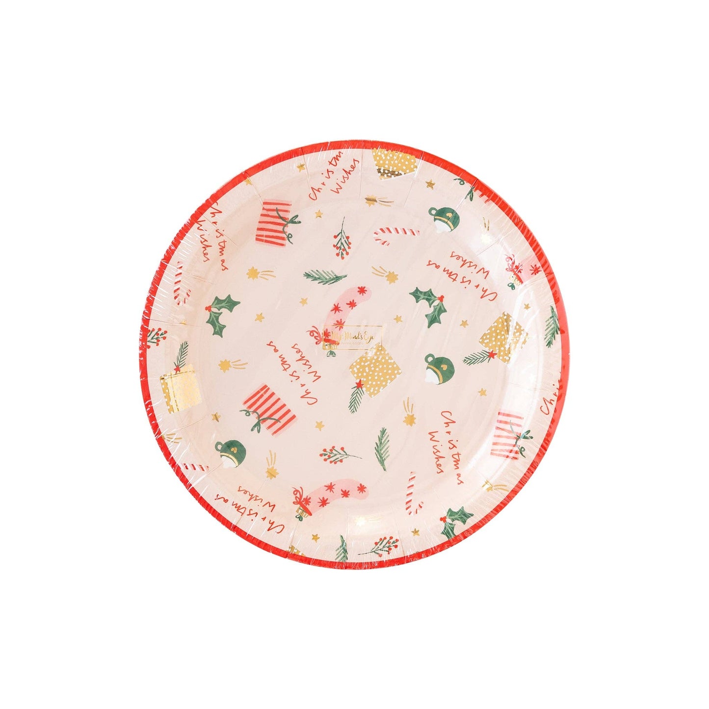 Christmas Wishes Scattered Icons Plate
