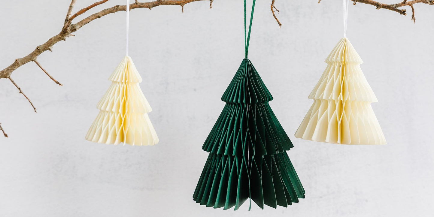 Botanical 3D Green/Cream Trees