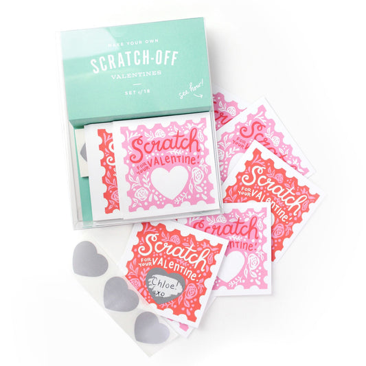 Scratch-off Valentines - Floral 18pk