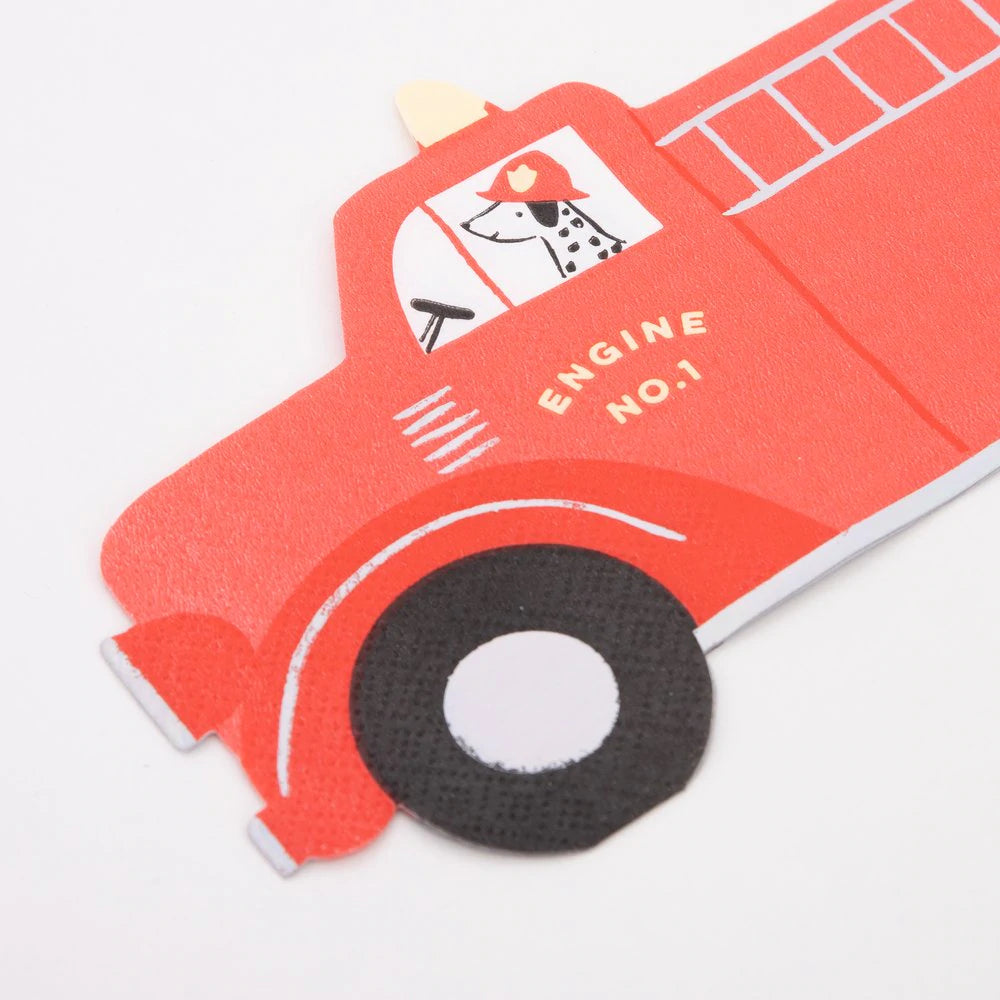 Fire Truck Plates (x 8)