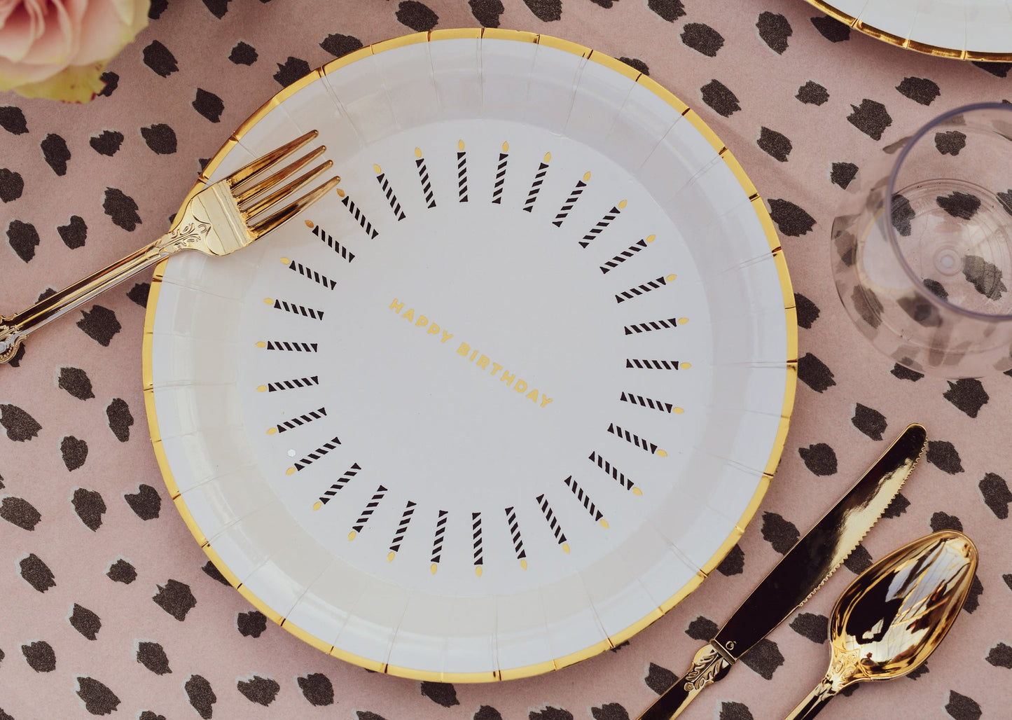 Blush Spotted Tablecloth