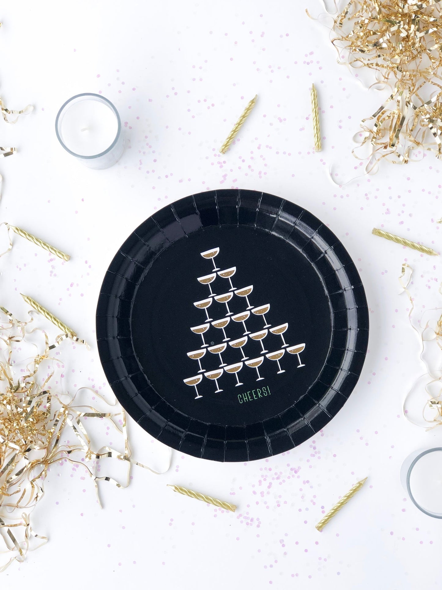 Champagne Tower Party Plates