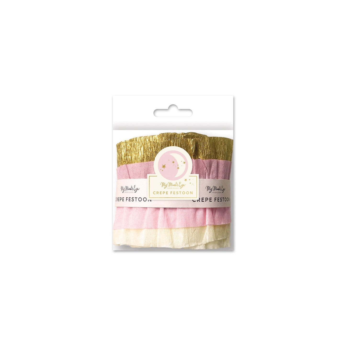 Baby Pink/ Gold Crepe Festoon