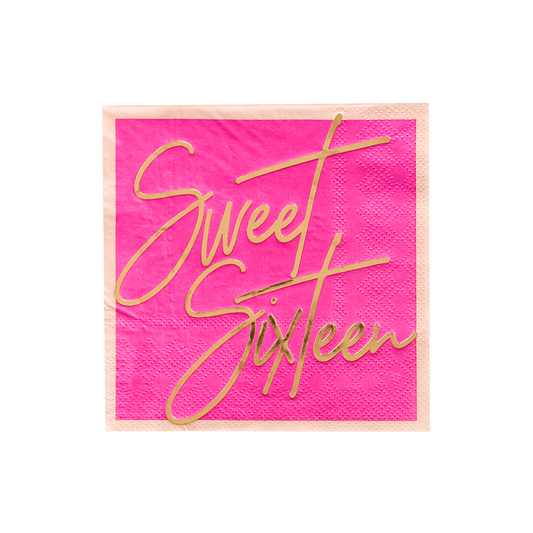 Sweet Sixteen Cocktail Napkins