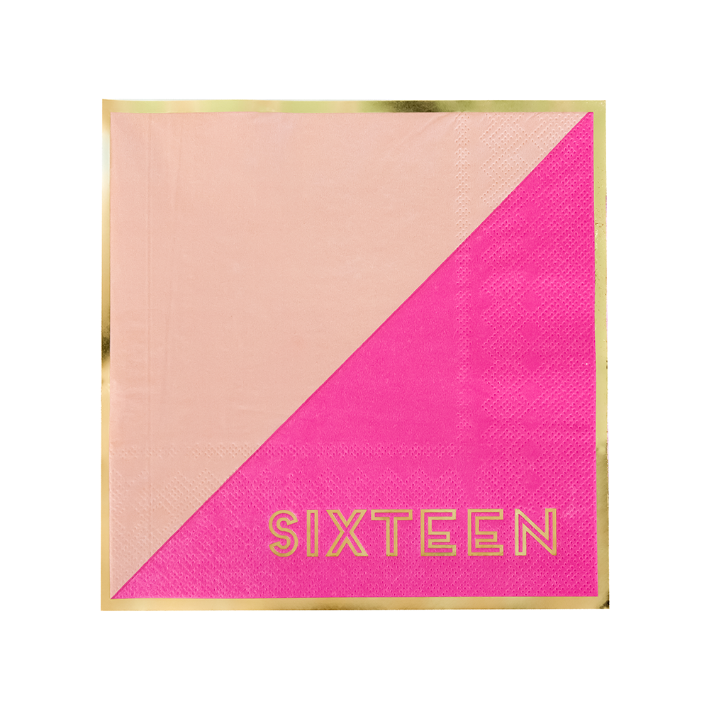 Sweet Sixteen Large Napkins