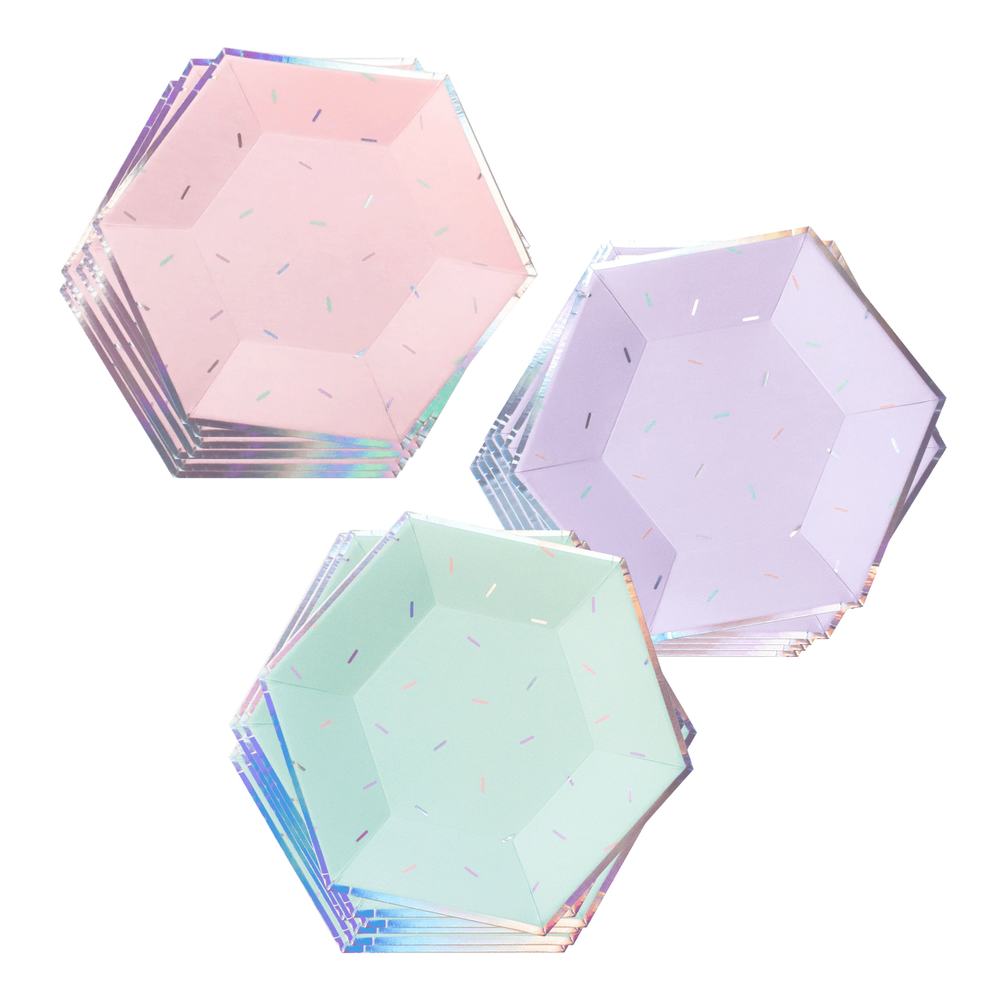 Sprinkles - Pastel Small Paper Plates