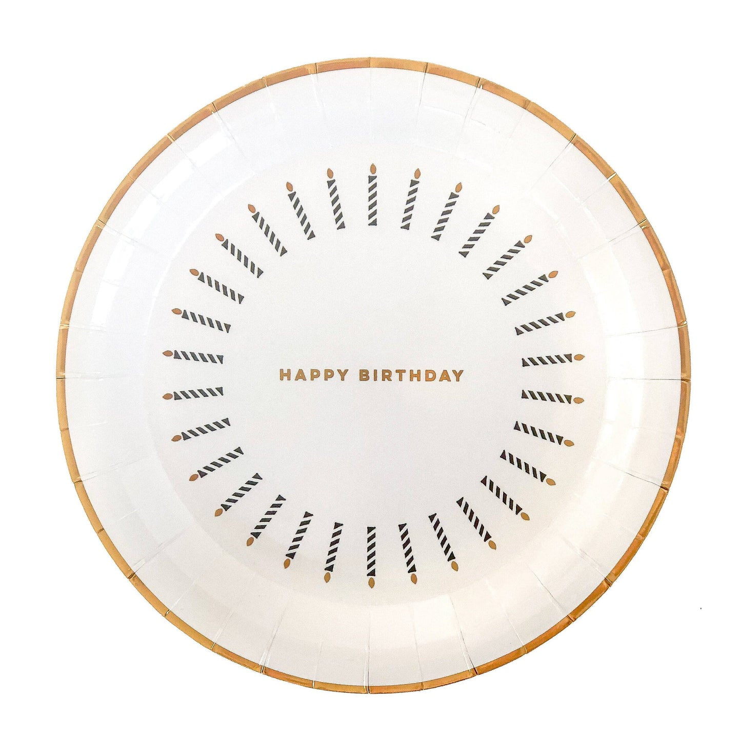 Happy Birthday Candles Party Plates