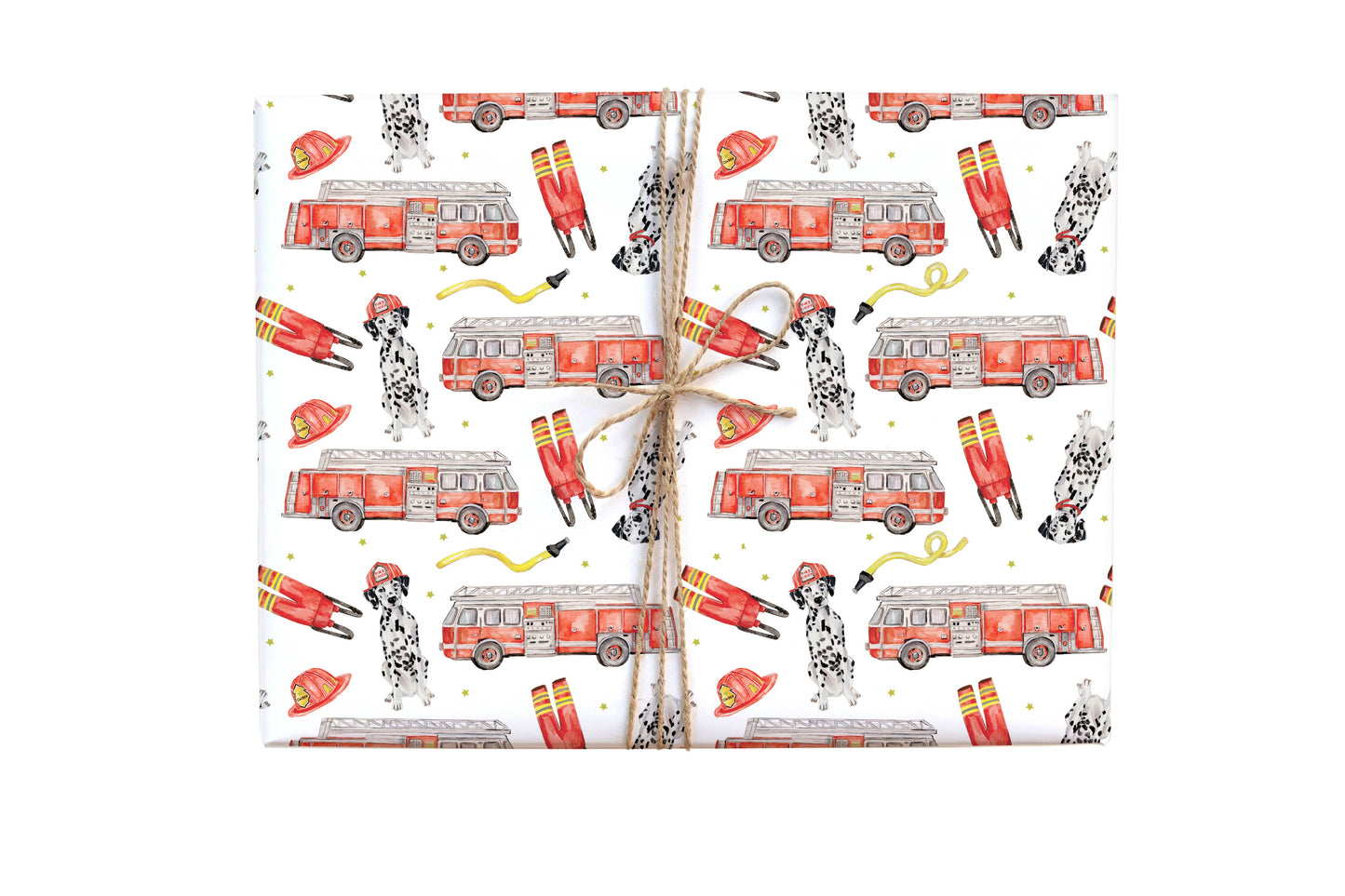 Fire Truck Gift Wrap Roll