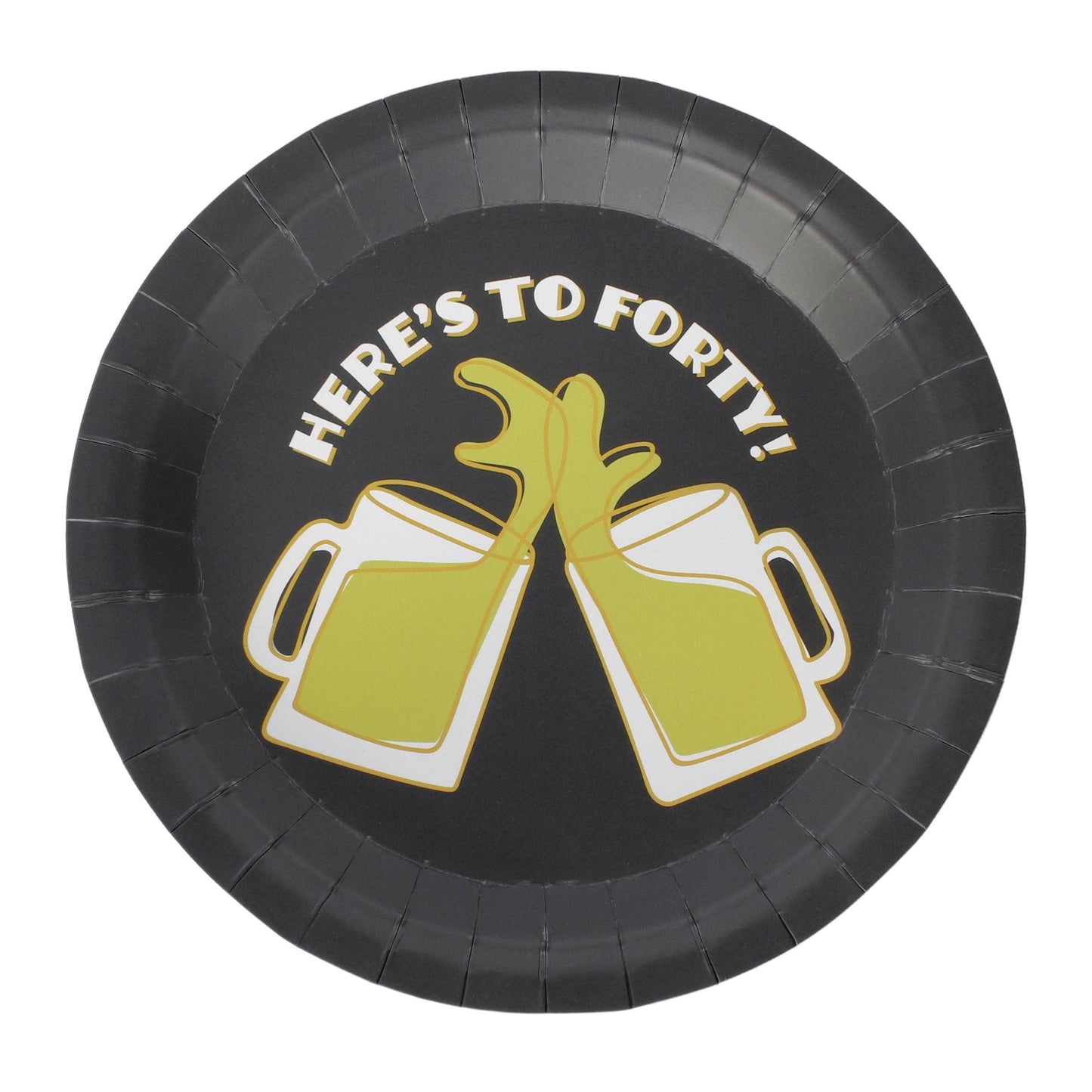 40th Birthday Beers Party Plates