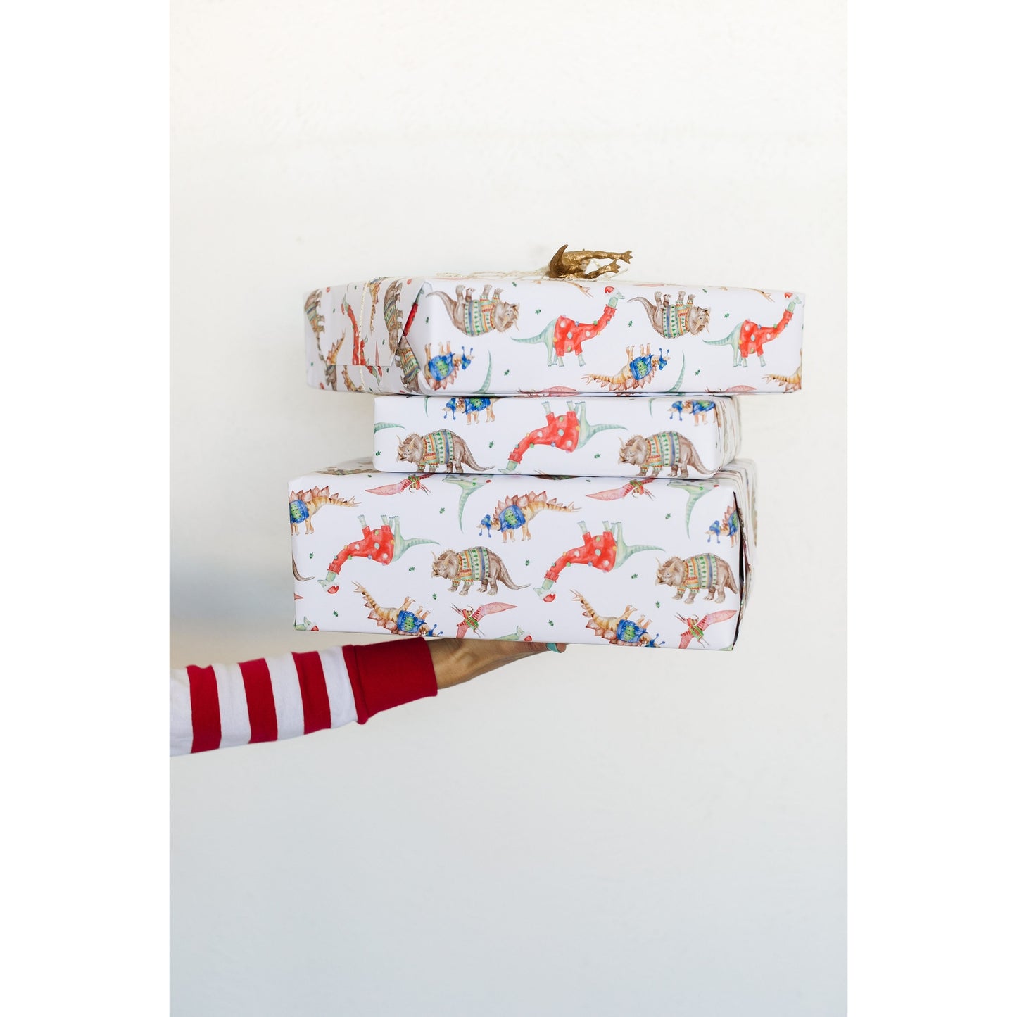 Festive Dinosaur Gift Wrap Roll