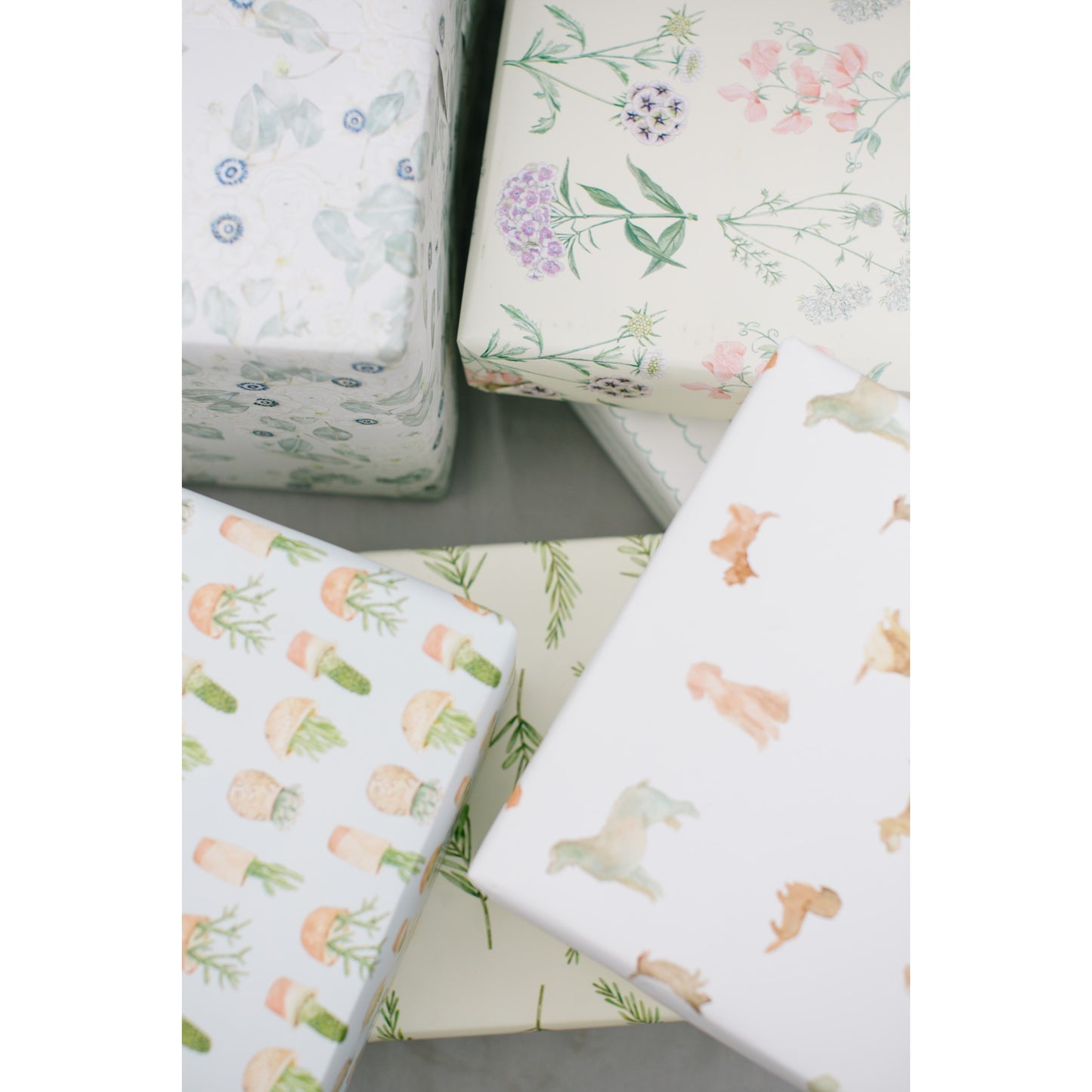 Floral Botanic Gift Wrap Roll