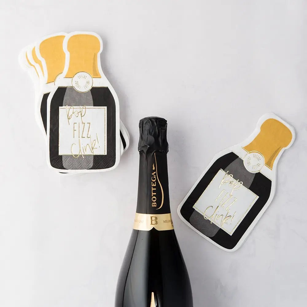 Champagne Bottle Napkins