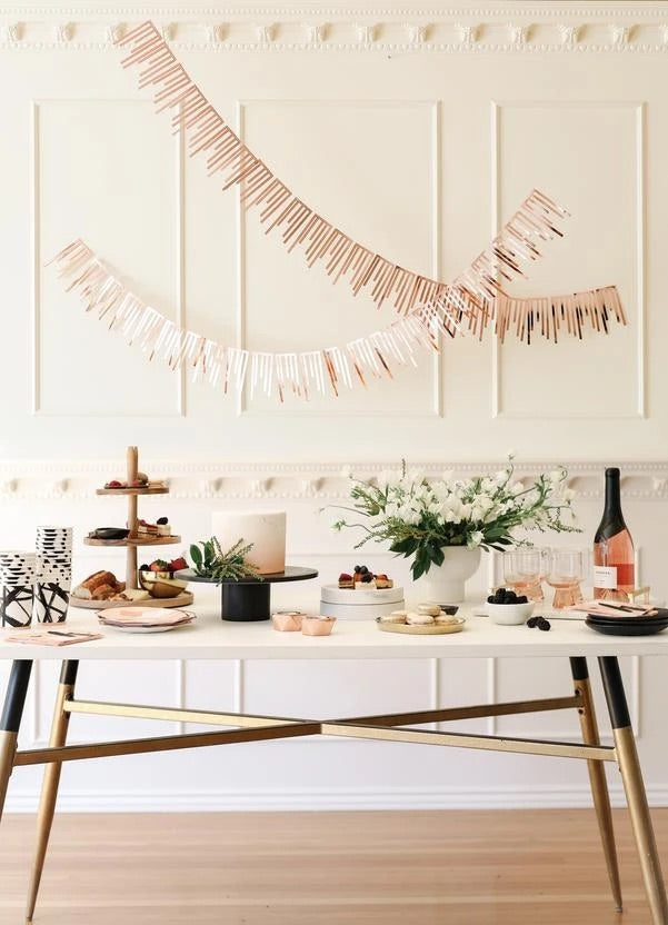 Rose Gold Cascade Paper Garlands