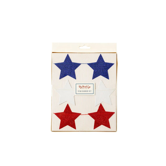 Stars and Stripes Star Mini Banner