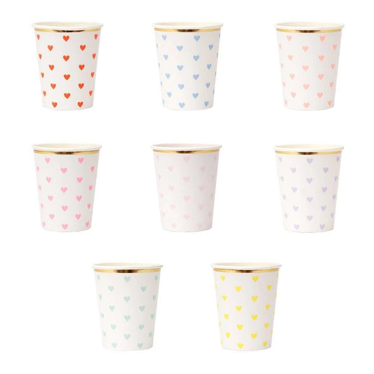 Party Palette Heart Cups (set of 8)