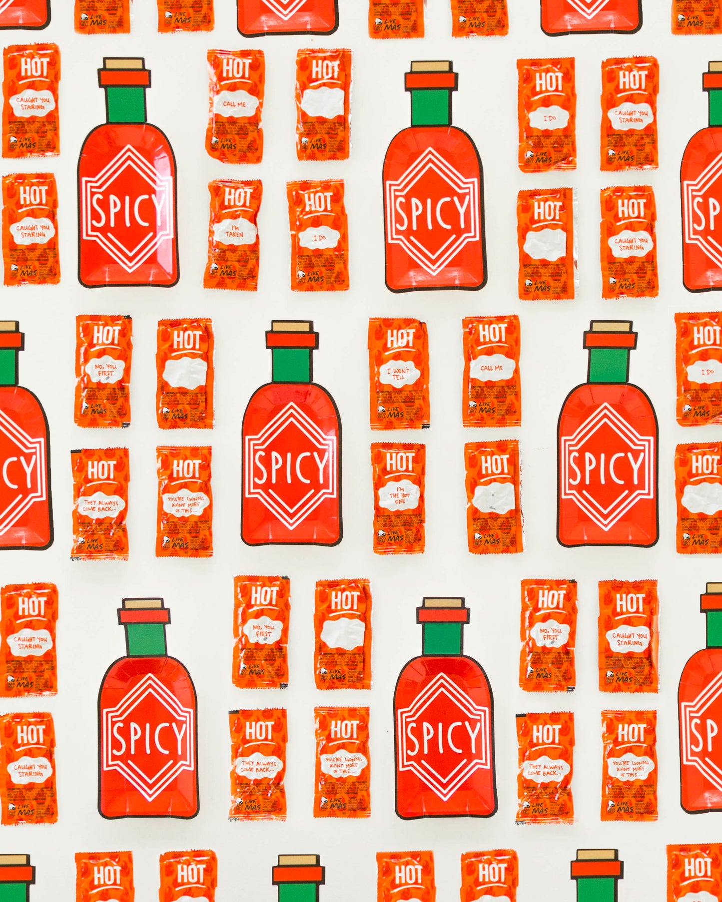 Spicy Bottle Canapé Plates