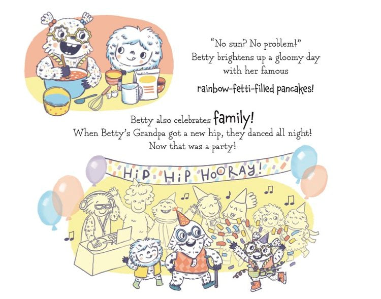 Betty The Confetti Yeti Book