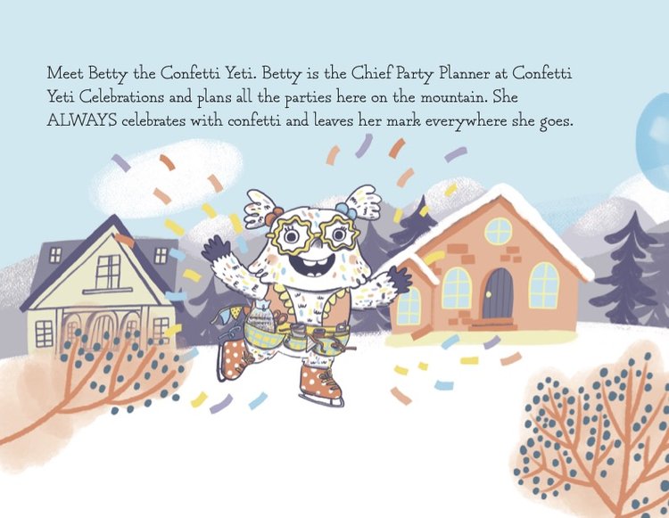Betty The Confetti Yeti Book