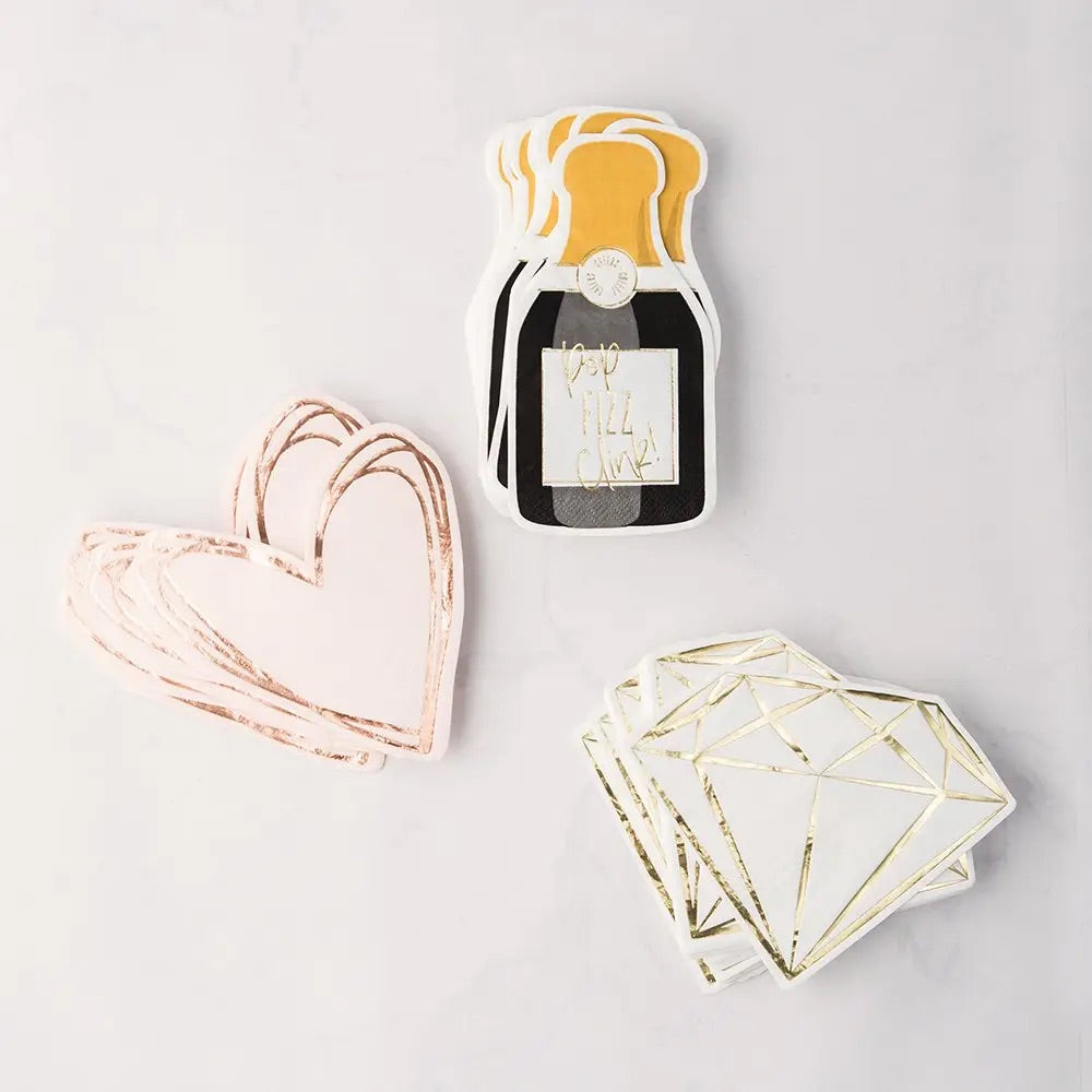 Champagne Bottle Napkins