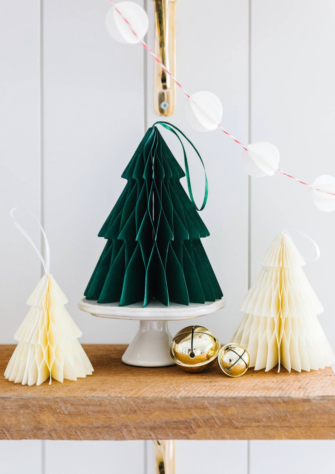 Botanical 3D Green/Cream Trees