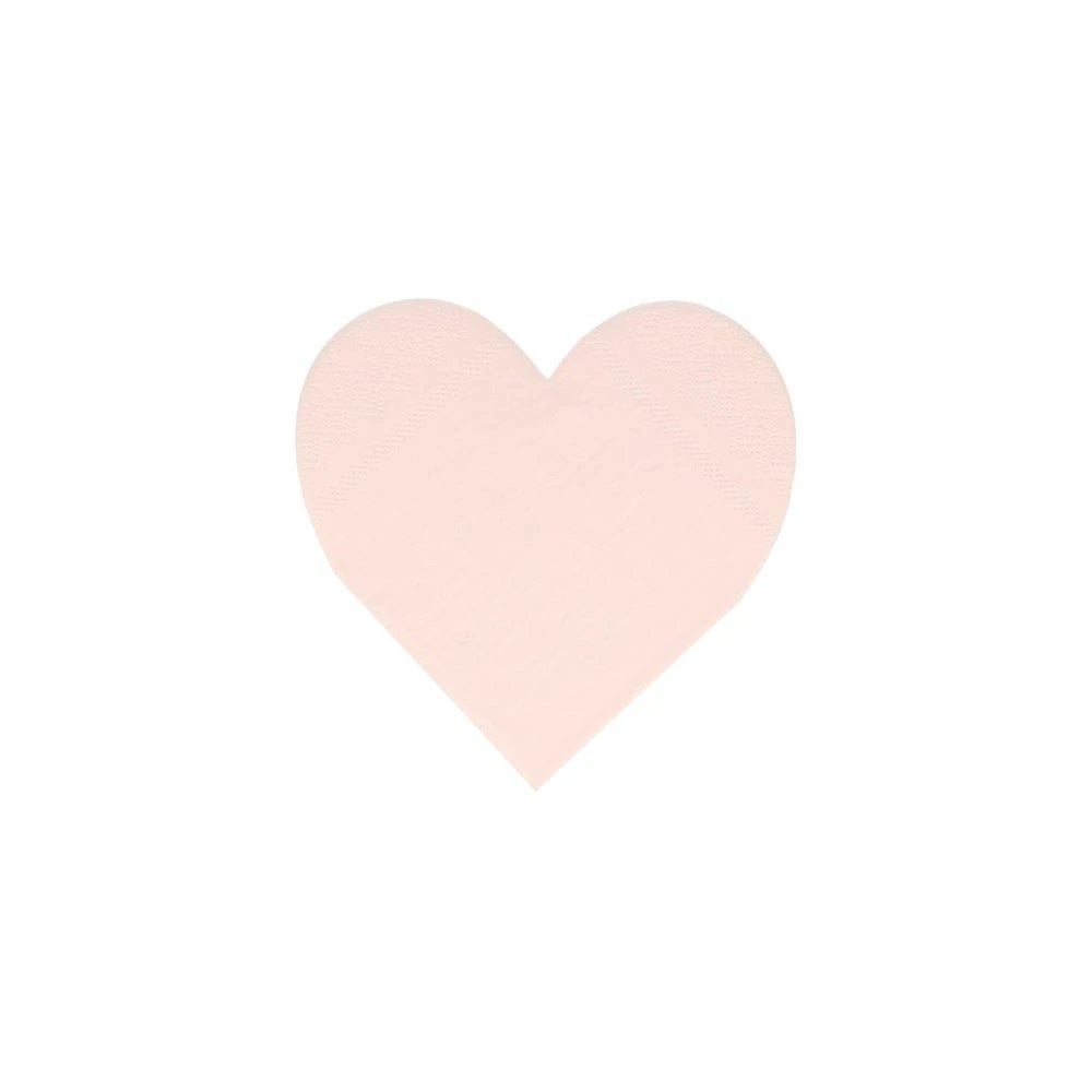 Pink Tone Small Heart Napkins (set of 20)