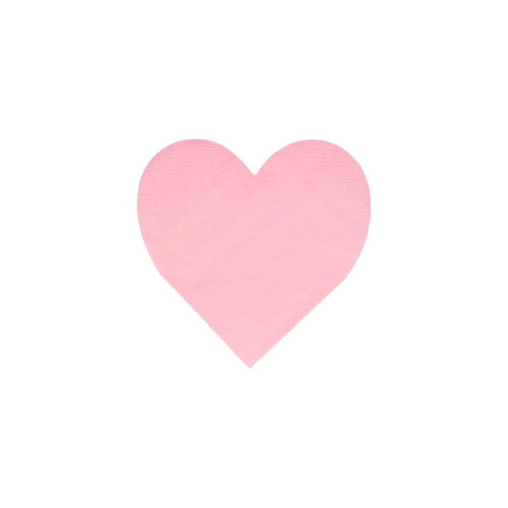 Pink Tone Small Heart Napkins (set of 20)