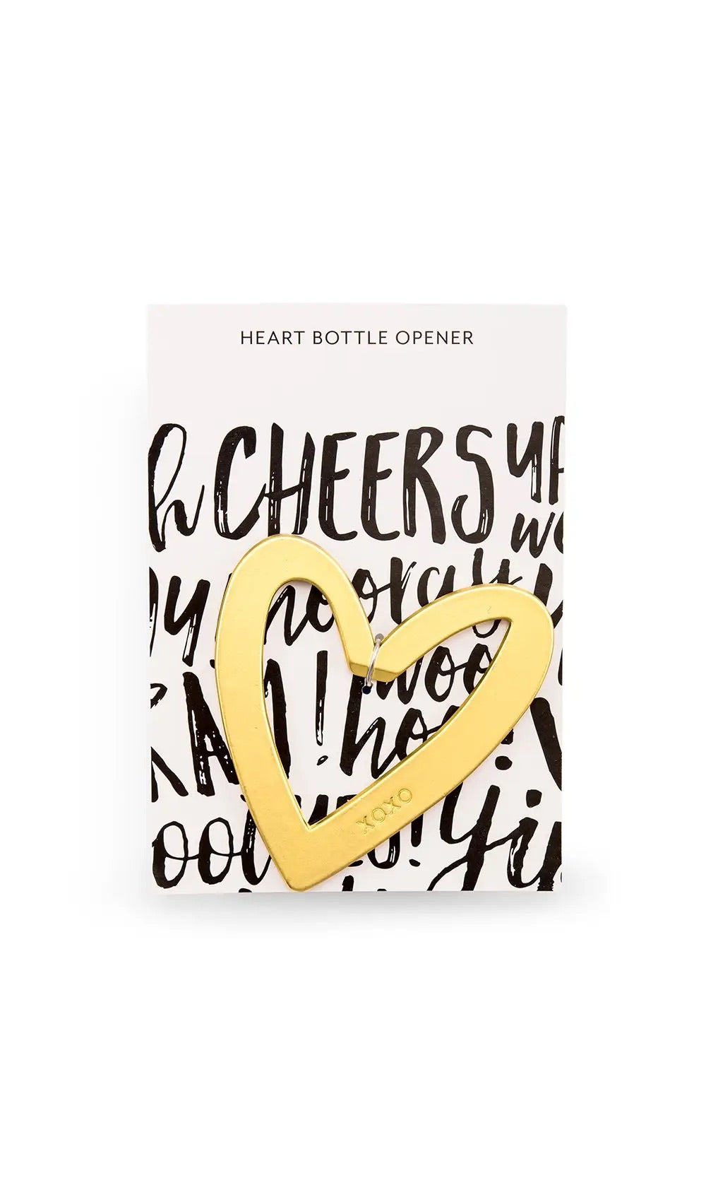 Gold Heart With XO Bottle Opener Favor