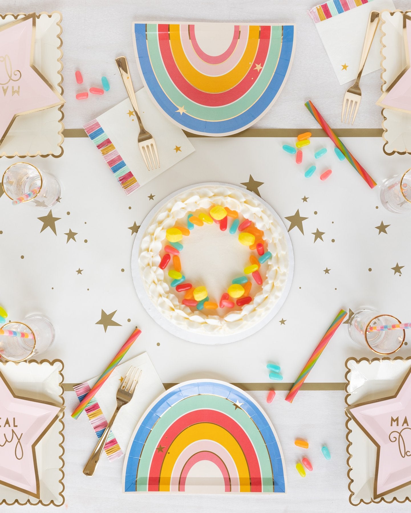Magical Rainbow 9" Plates
