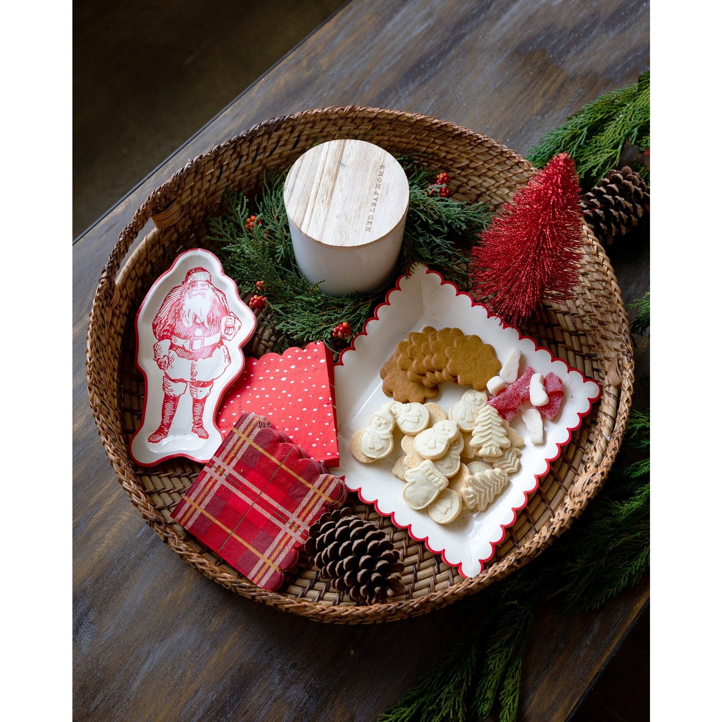 Santa Shaped Believe Plate