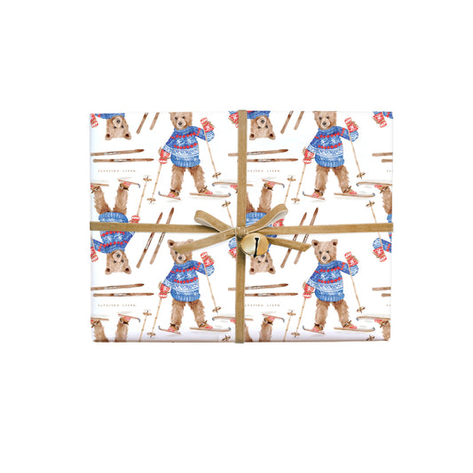 Ski Bear Gift Wrap Roll