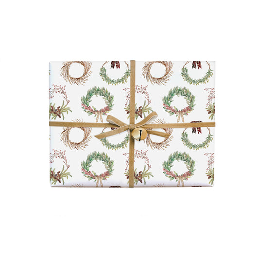 Wreath Gift Wrap Roll