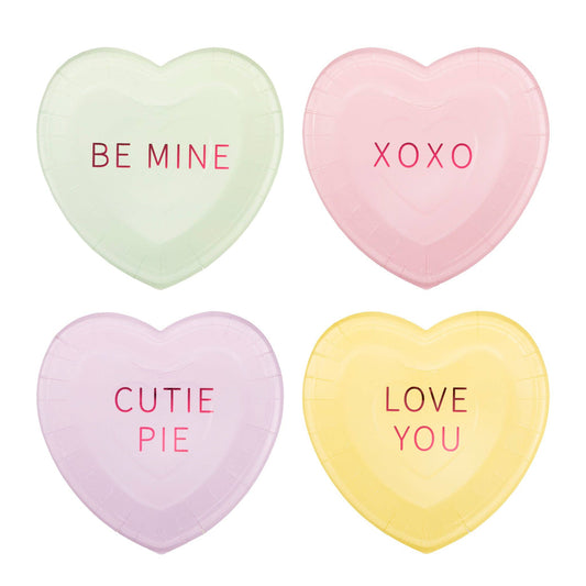 CVH1141 - Conversation Hearts Dessert Plate Set