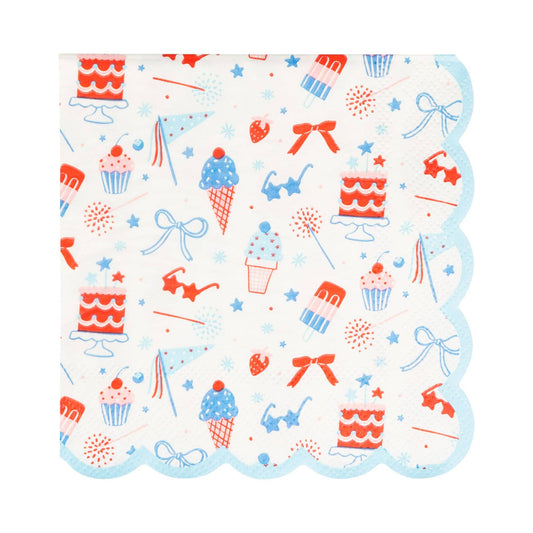 SMT1139 - Summertime Pattern Cocktail Napkin